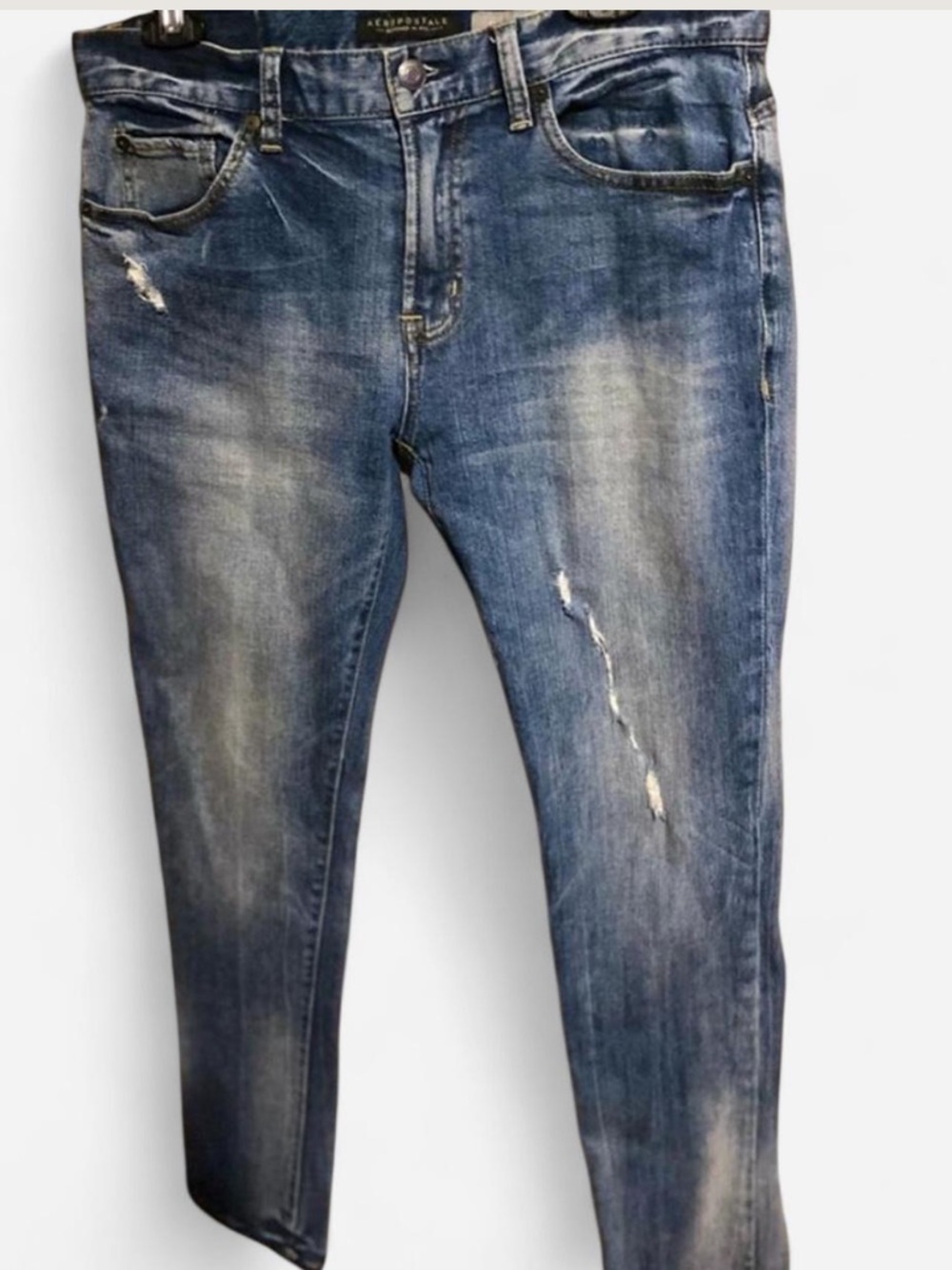 Men's Aeropostale Blue Distressed Jeans
